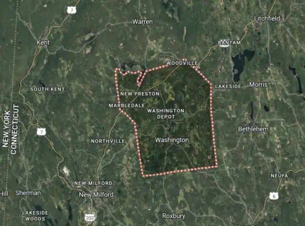 Washington, CT Map of Washington, CT.
